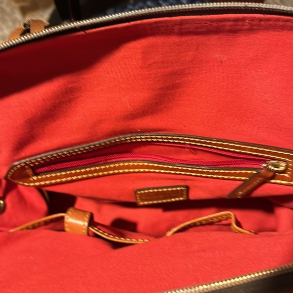 Dooney & Bourke Nylon Large Dome Satchel in Red - Picture 15 of 15